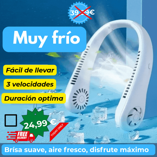 Ventilador de Cuello Portátil Sin Aspas