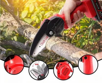 Motosierra Eléctrica Mano 48V Recargable