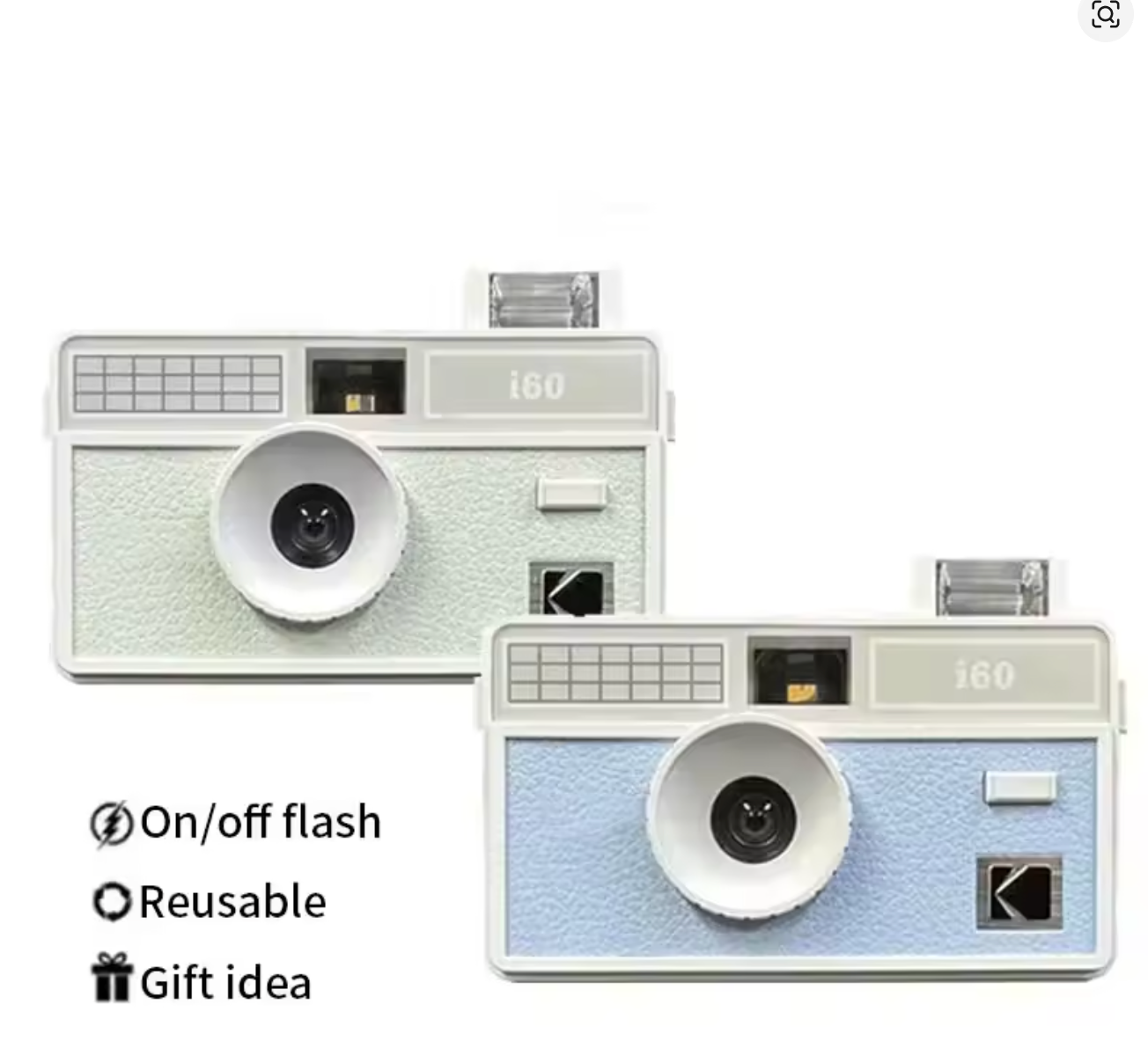 Cámara Retro i60 – Película Descartable con Flash