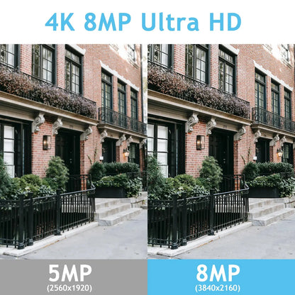 Jennov A95 – Cámara de Seguridad 4K PoE (8MP) con Visión Nocturna