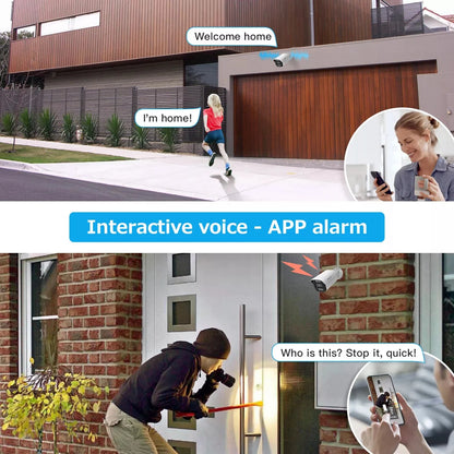 Jennov A95 – Cámara de Seguridad 4K PoE (8MP) con Visión Nocturna
